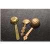 Image 2 : 3 DIFFERENT NABOB BRASS SPOONS