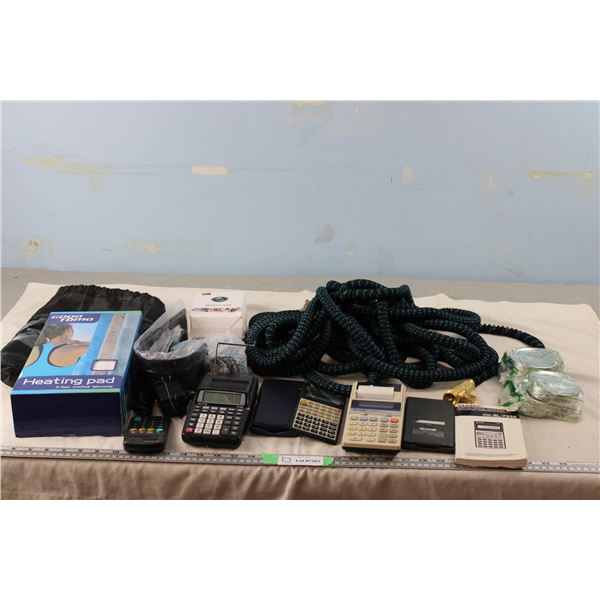 New Water Hose, Heating Pad, Webcam, Calculators, Plus Misc