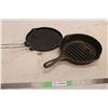 Image 1 : (2X THE MONEY) Cast Iron Skillets