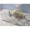 Image 2 : Four Glass Vases and Christmas Angel Snow Globe