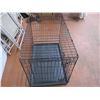 Image 2 : Black Steetwire Dog Kennel 36" Long x 22" Wide x 24" Tall