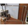 Image 1 : Wheeled Wardrobe Hanger Made from 2" Pipe (Solid) 56" Long x 52" Tall