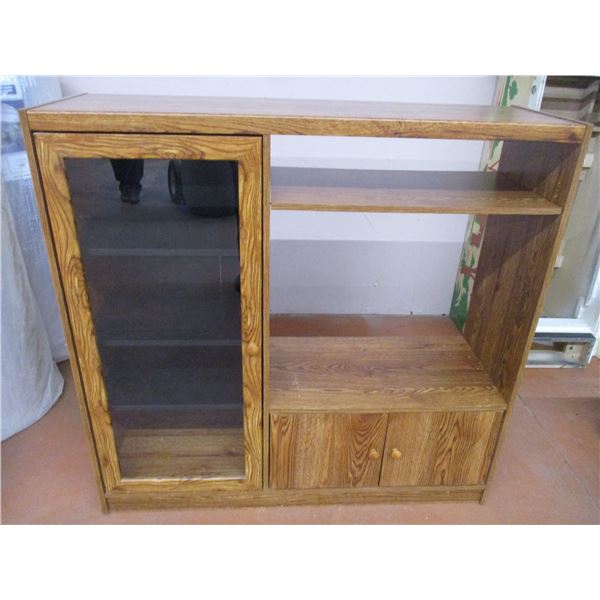 Wooden Entertainment Centre 16" x 49" x 48" High