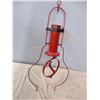 Image 3 : Red Aladdin Hanging Lamp and Brass Hanger