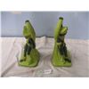 Image 2 : Pair of Green Lady Dancer Figurines 13" High