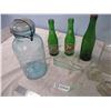 Image 2 : Pair of 7-Up Bottles and Assorted Vintage Glassware