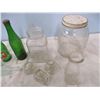 Image 3 : Pair of 7-Up Bottles and Assorted Vintage Glassware