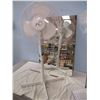 Image 3 : Wall Mirror 24" x 36" and Adjustable Floor Fan