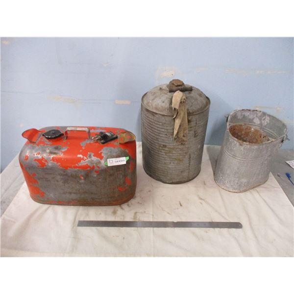 Boat Gas Can with Large Gas Tin and Wash Bucket