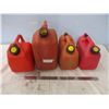 Image 1 : Four Plastic Jerry Gas Cans