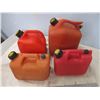 Image 2 : Four Plastic Jerry Gas Cans