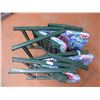 Image 3 : (2X THE MONEY) Two Plastic Folding Lawn Chairs