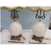 Image 2 : Pair Vintage White Lamps 36" tall