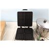 Image 3 : Cuisinart Waffle Maker (Button Broken) Plus Stock Pot and Canning Utensils (Some Enamel)