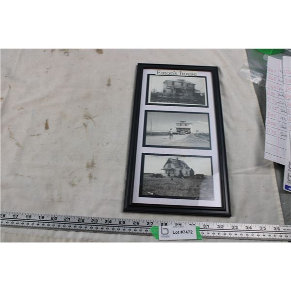 Framed Eaton Houses Pictures in Frame (8  x 14 3/4  L)