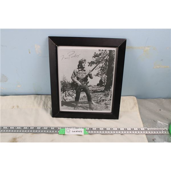 Fess Parker (Davy Crockett) (Signed Photo Print) 10" x 12" In Frame