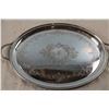 Image 2 : (Silver or Silver Plate?) EPNS 29959 Made in England Vintage Serving Tray (22.5" L with Handles)