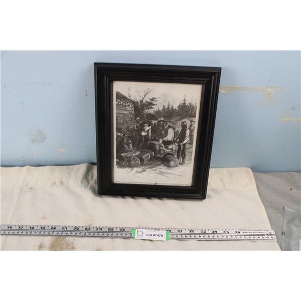 Hudson Bay Co. Voyageurs Photo Print in Frame (10.5" x 12.5")