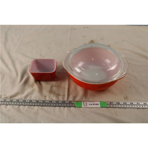 Pyrex Casserole Dish with Lid, Plus Refrigerator Pyrex Dish (No Lid)