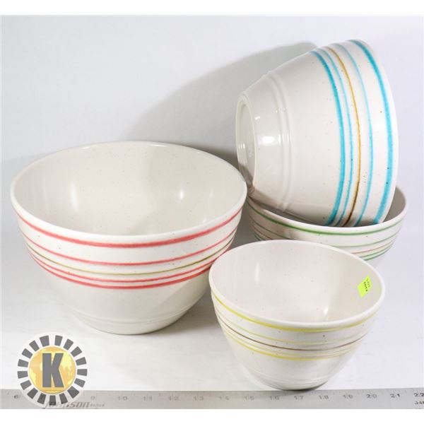 ESTATE SET OF 4 MIXING BOWLS