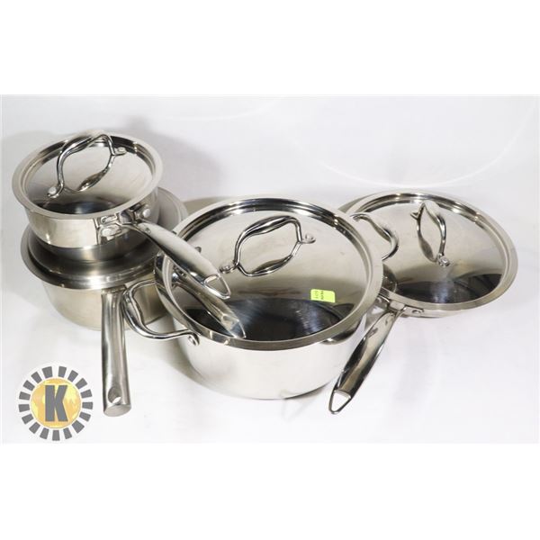 ESTATE PADERNO MADE IN CANADA POT AND PAN SET