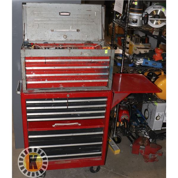 CRAFTSMAN ROLLING TOOL CHEST WITH TOOL BOX
