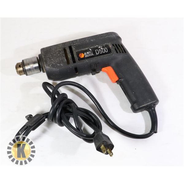 BLACK & DECKER D500 DRILL GUN