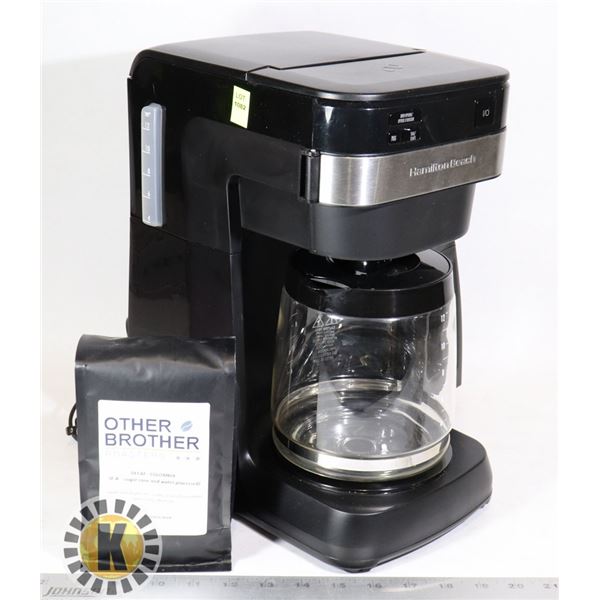 ESTATE HAMILTON BEACH COFFEE MACHINE & BAG OF COFFEE