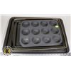 Image 1 : SET OF BAKING TRAYS AND MUFFIN TRAY