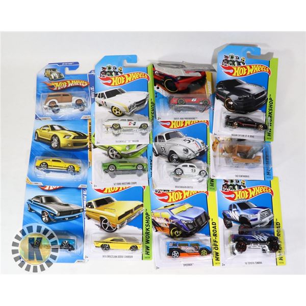 HOTWHEELS ASSORTED BAG OF 12
