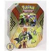 Image 1 : POKEMON TIN x2 BOOSTERS, FULL ART PROMO CARD, NEW