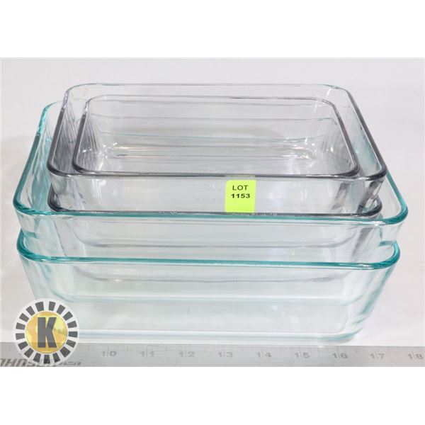 ESTATE PYREX GLASS BOWLS