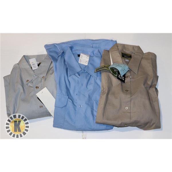 DRESS MENS SHIRTS LARGE 3 IN A BAG ASSORTED XL