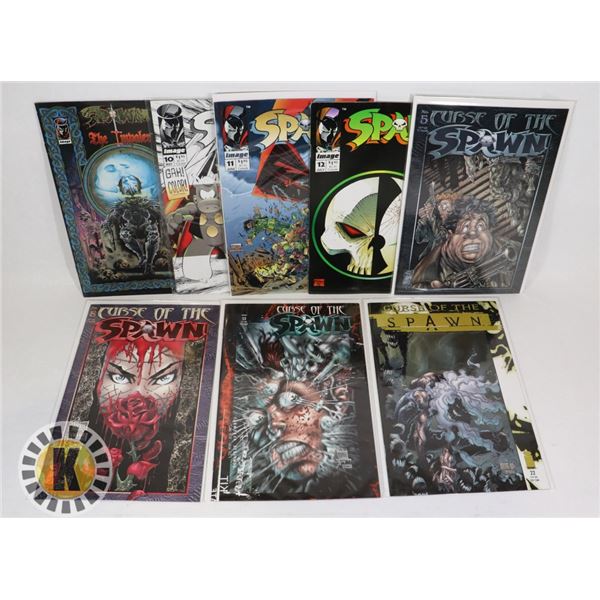 LOT OF 8 SPAWN COMICS