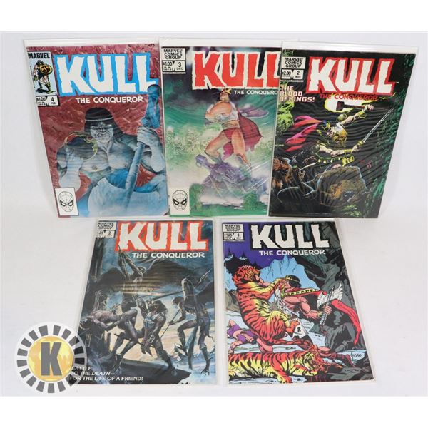 MARVEL COMICS KULL 5 ISSUES INCLUDING #1
