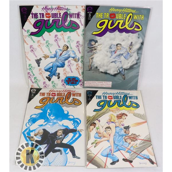 EPIC COMICS THE TROUBLE WITH GIRLS #1-4