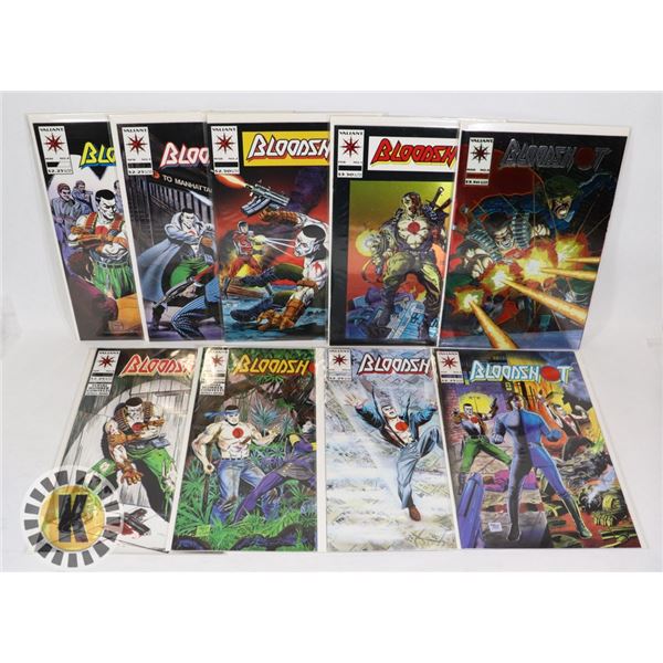 VALIANT COMICS BLOODSHOT ISSUES #0-8