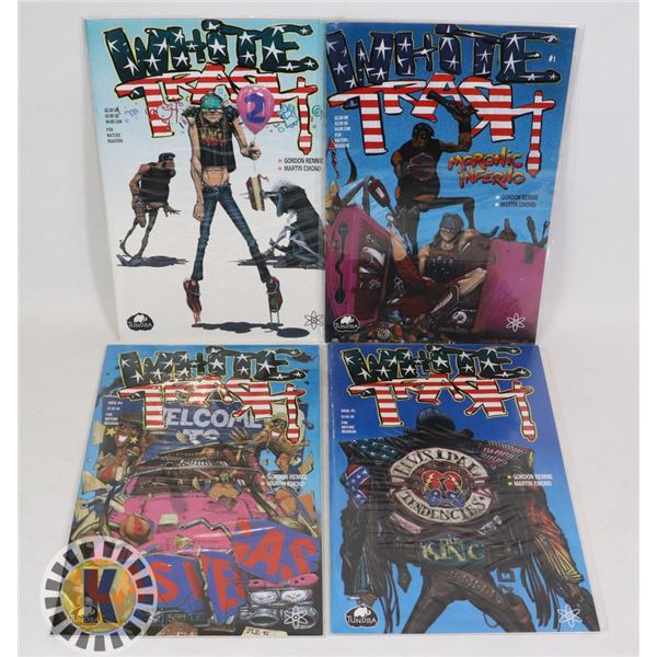 TUNDRA COMICS WHITE TRASH ISSUES #1-4