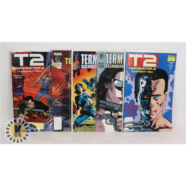 5 TERMINATOR  COMICS INCLUDING T2 #1