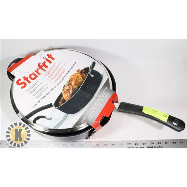 2 STARFRIT PANS WITH LIDS
