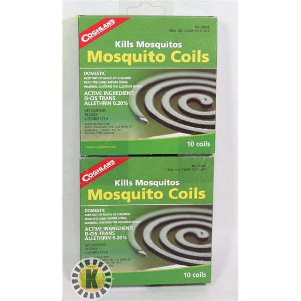 NEW COGHLANS MOSQUITO COILS *** 20 COILS TOTAL***