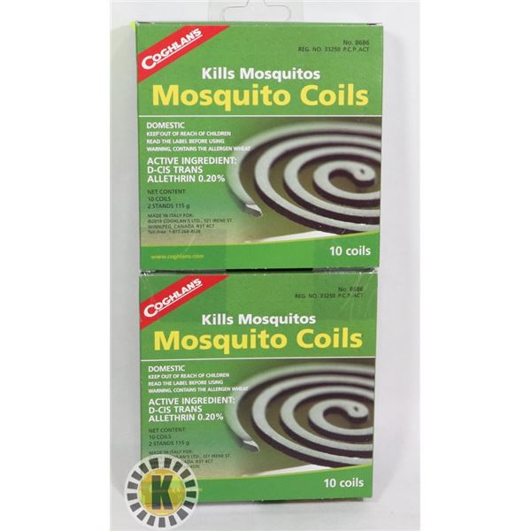 NEW COGHLANS MOSQUITO COILS *** 20 COILS TOTAL***