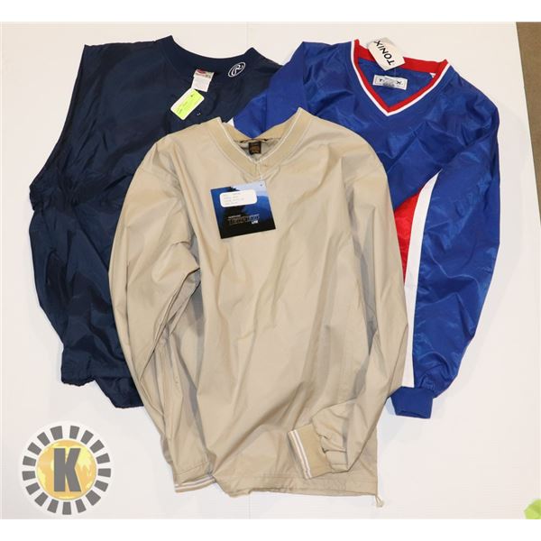 JACKETS GOLFING PACK OF 3 ASSORTED COLORS XL