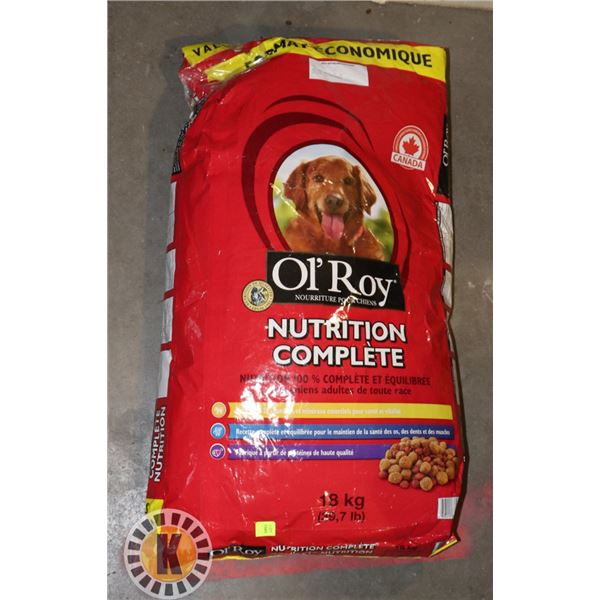 18KG BAG OF OL' ROY DOG FOOD