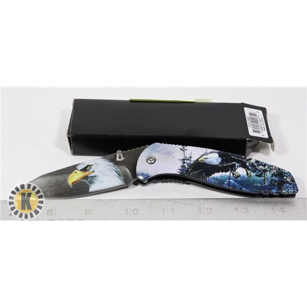 NEW EAGLE THEMED FOLDING KNIFE