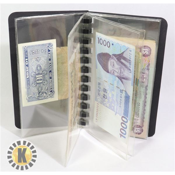 1 10 BANKNOTE FOLDER INTERNATIONAL BANKNOTES