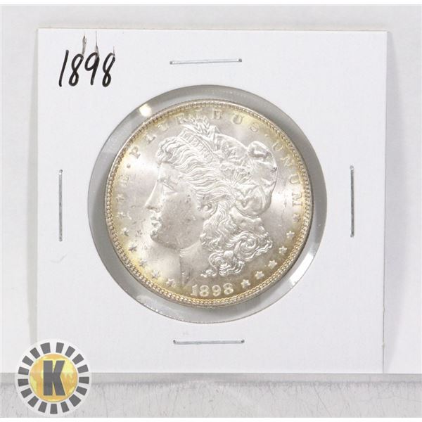 1898 SILVER USA HIGH GRADE MORGAN $1 DOLLAR COIN