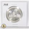 Image 1 : 1939 SILVER CANADA $1 DOLLAR COIN, HIGHER GRADE