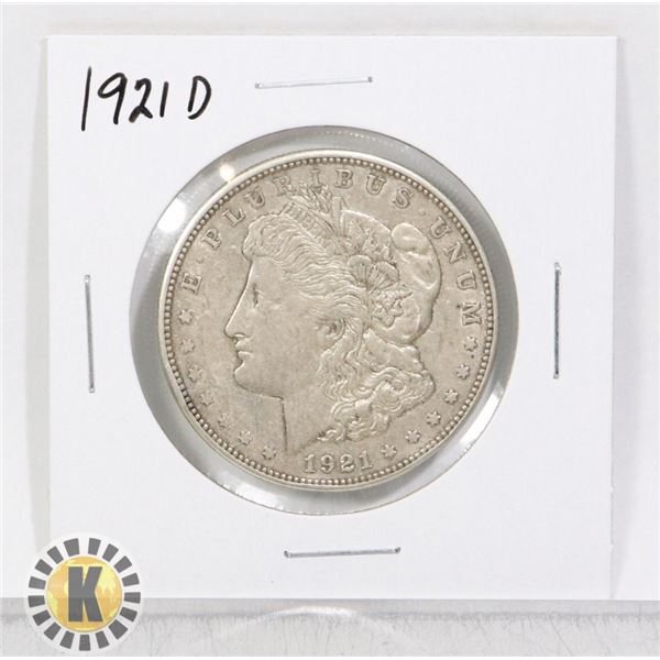 1921 D SILVER USA MORGAN $1 DOLLAR COIN