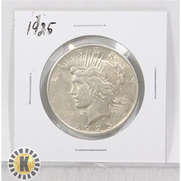 1925 SILVER USA PEACE $1 DOLLAR COIN